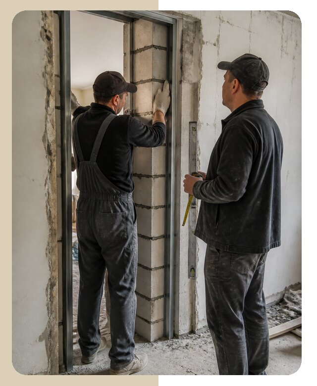 Сужение дверного проема под установку двери в Гукове